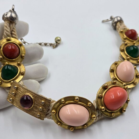 Vintage Bill Smith for Richelieu Statement Necklace Late 1960s - Picture 13 of 16